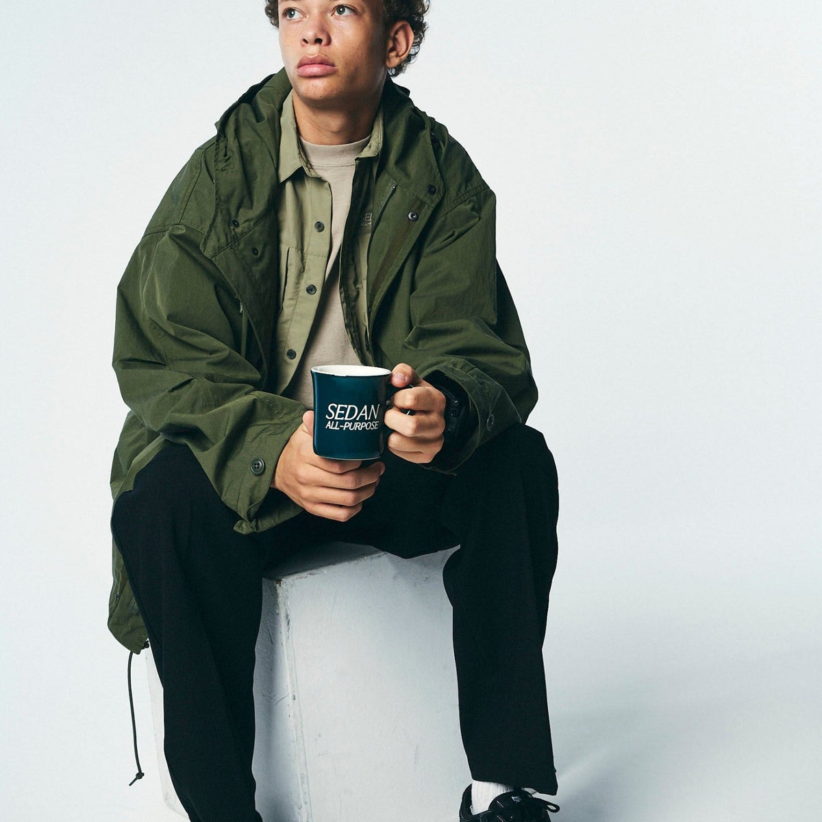 3/4(sat) 12:00- SEDAN ALL-PURPOSE NYCO HOODED JACKET – STREAM