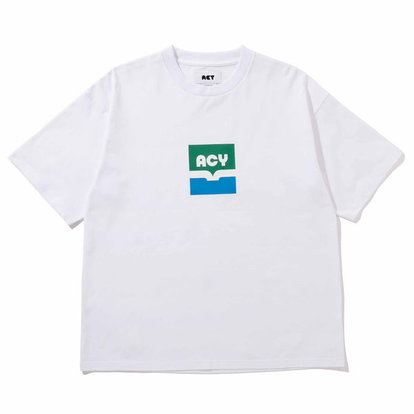 【ACY|エーシー】S/T TEE(S.BLUE , WHITE)