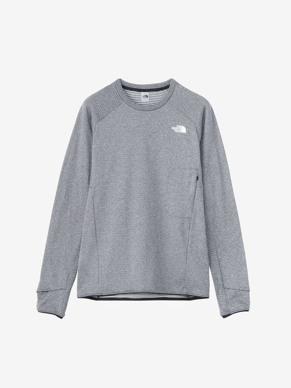 【THE NORTH FACE|ザノースフェイス】THERMAL VERSA GRID CREW/サーマルバーサグリッドクルー(Z ミックスグレー , K ブラック)