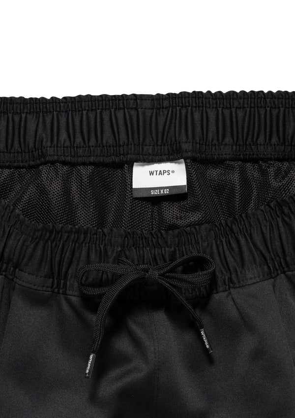 【WTAPS|ダブルタップス】MILT2601 / TROUSERS / POLY. SATIN (BLACK)