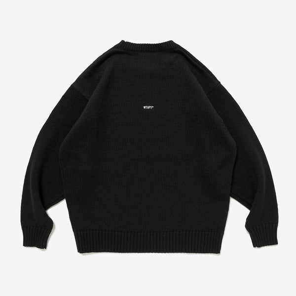 【WTAPS|ダブルタップス】CREW NECK AFA/SWEATER / ALPL/クルーネック AFA/セーター/ALPL(BLACK)