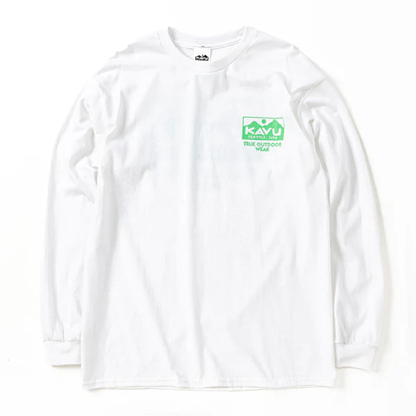 TRUE LOGO LS TEE/トゥルーロゴ ロングスリーブTシャツ(WHITE/MINTホワイトミント)