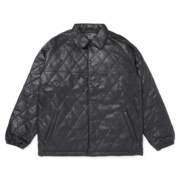 【CHALLENGER|チャレンジャー】QUILTING LEATHER JACKET/キルティングレザージャケット(GRAY,BLACK)
