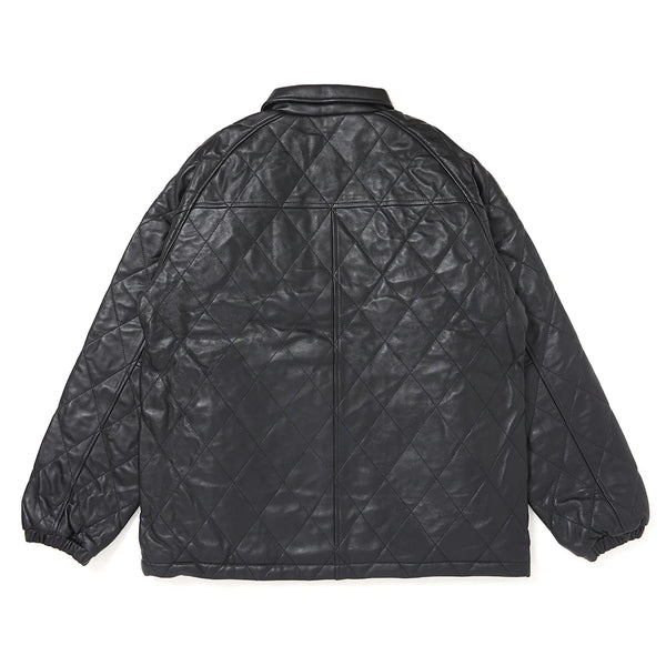 【CHALLENGER|チャレンジャー】QUILTING LEATHER JACKET/キルティングレザージャケット(GRAY,BLACK)
