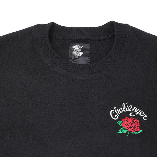 【CHALLENGER|チャレンジャー】ROSE C/N FLEECE/ローズC/Nフリース(BLUE,CHARCOAL,BLACK)