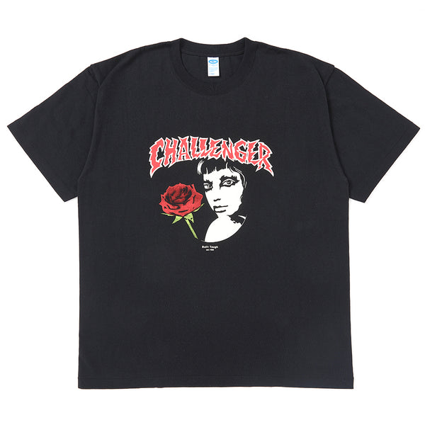 【CHALLENGER|チャレンジャー】ROSEGIRL TEE/ローズガールTEE(BLACK)