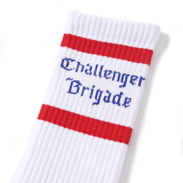 【CHALLENGER|チャレンジャー】CLASSIC LOGO SOCKS/クラッシックロゴソックス(BLACK, WHITE)
