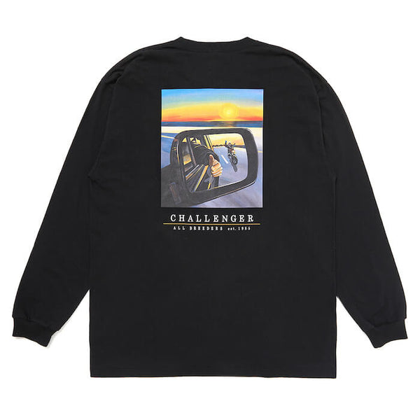 【CHALLENGER|チャレンジャー】L/S SUNSET DRIVE TEE/L/SサンセットドライブTEE (WHITE, BLACK)