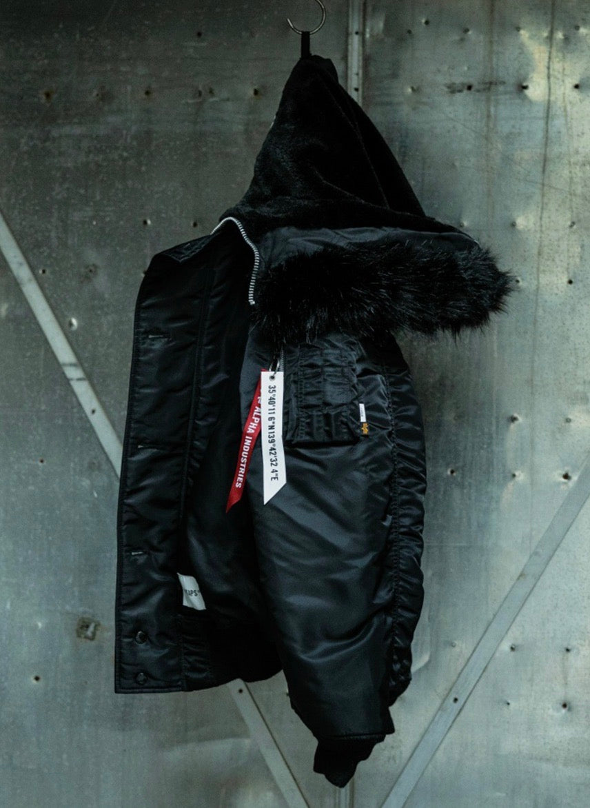 N-2B CORE SPEC / JACKET / NYLON. TWILL. ALPHA INDUSTRIES (BLACK