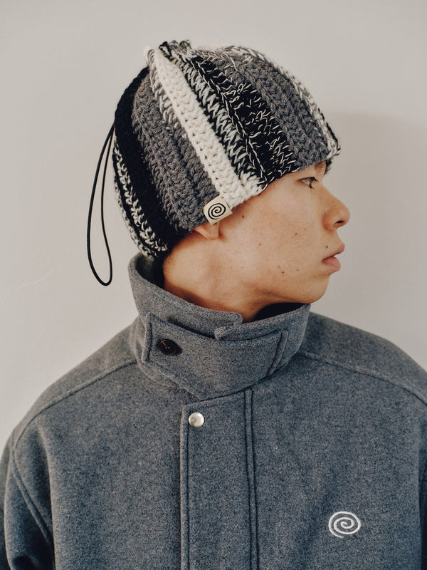 【SOL soonerorlater|ソル スーナーオアレイター】WOOL-BLEND STAND-COLLAR JACKET/ウールブレンドスタンドカラージャケット(BROWN) 正規取扱店舗 公式オンライン通販 島根 松江 26FW GuruGuru