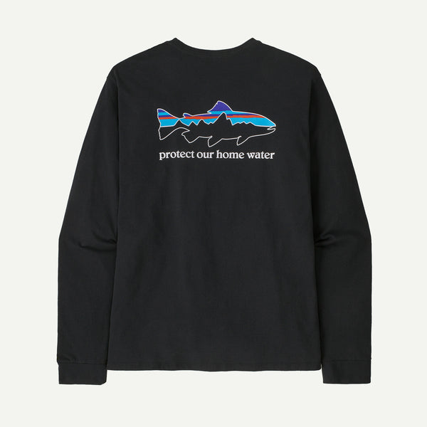 【PATAGONIA|パタゴニア】M'S L/S HOME WATER TROUT RESPONSIBILI-TEE/メンズ L/S ホームウォータートラウトレスポンシビリティー(BLK)