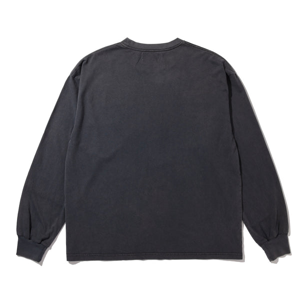 【ACY|エーシー】GDYE LOGO L/S TEE|ガーメントダイLS Tシャツ(S.GRAY , S.NAVY)