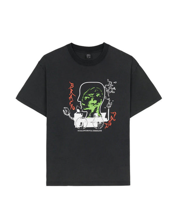 【BRAIN DEAD|ブレインデッド】ALIEN TRACTOR T-SHIRT/エイリアントラクターTシャツ(WASHED BLACK)