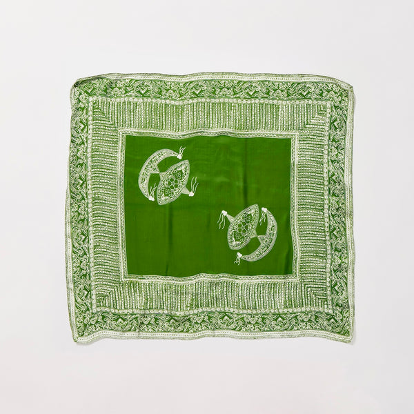 【RAJABROOKE|ラジャブルック】BATIK WAU SCARF/バティックワウスカーフ(LT.HIJAU)