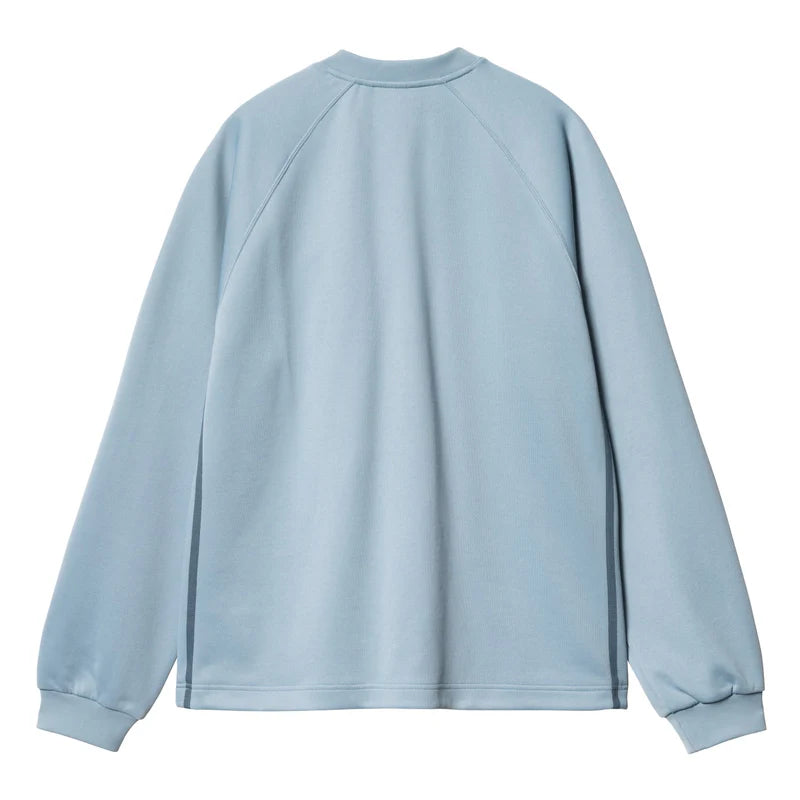 【Carhartt】ロゴ Vネック スウェット Dusty Ice / 送料無料 BolanV_NeckSweat_I0339252JNXX_