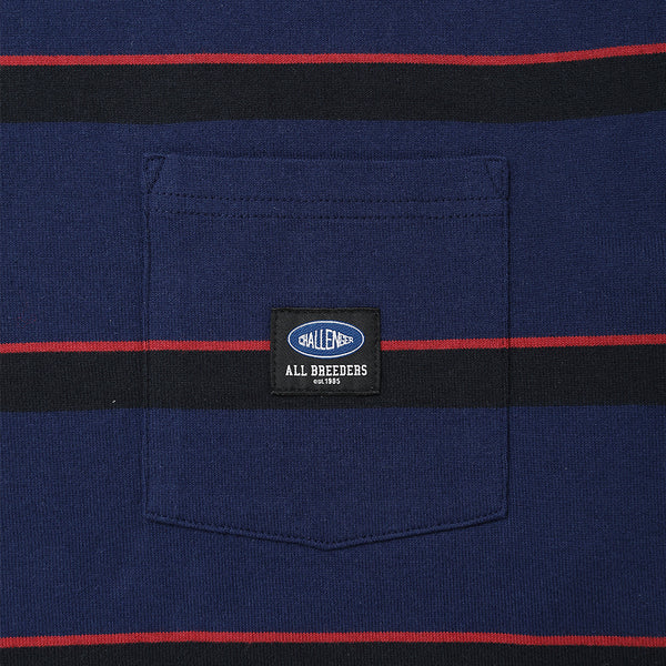 【CHALLENGER|チャレンジャー】L/S AUTHENTIC BORDER TEE(NAVY,BLACK)