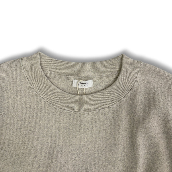 【CREPUSCULE|クレプスキュール】CO RIB SWEAT P/O/コットンリブ スウェット プルオーバー(OATMEAL , GRAY) 正規取扱店舗 公式オンライン通販 島根 松江