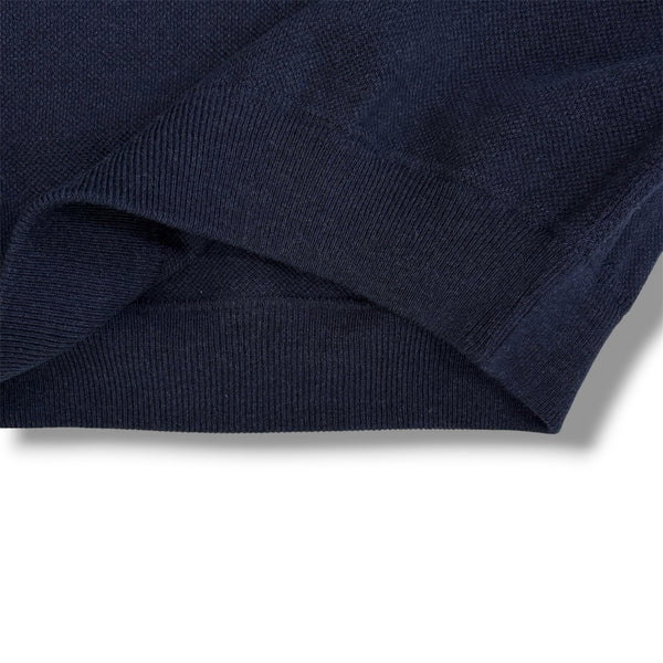 【CREPUSCULE|クレプスキュール】COTTON WOOL MOSS STITCH P/O(KHAKI , NAVY , BROWN , BLACK) 正規取扱店舗 公式オンライン通販 島根 松江 コットンニット 26FW