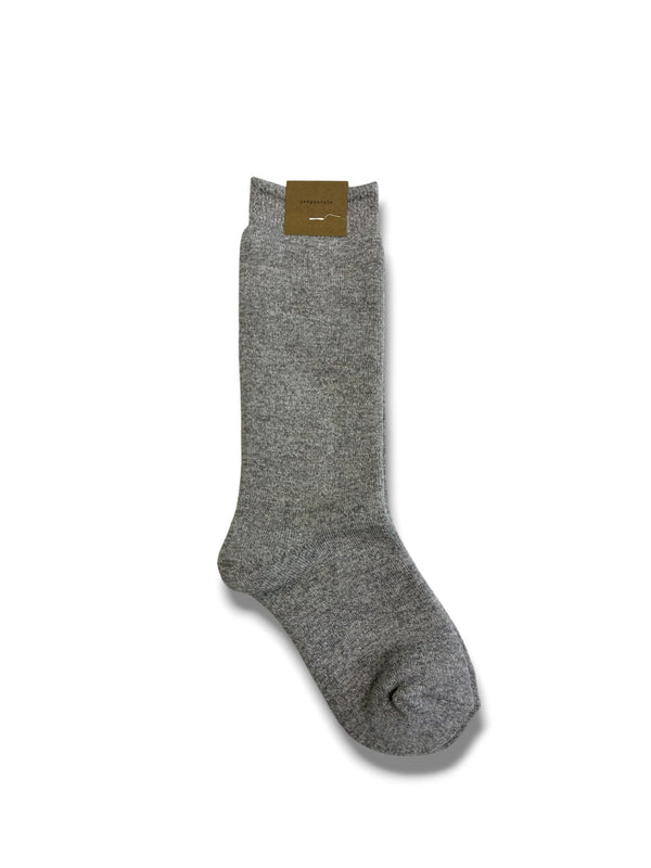 【CREPUSCULE|クレプスキュール】CO/WO SOX/コットンウールソックス(OATMEAL , L.GRAY , NAVY , BROWN , BLACK)