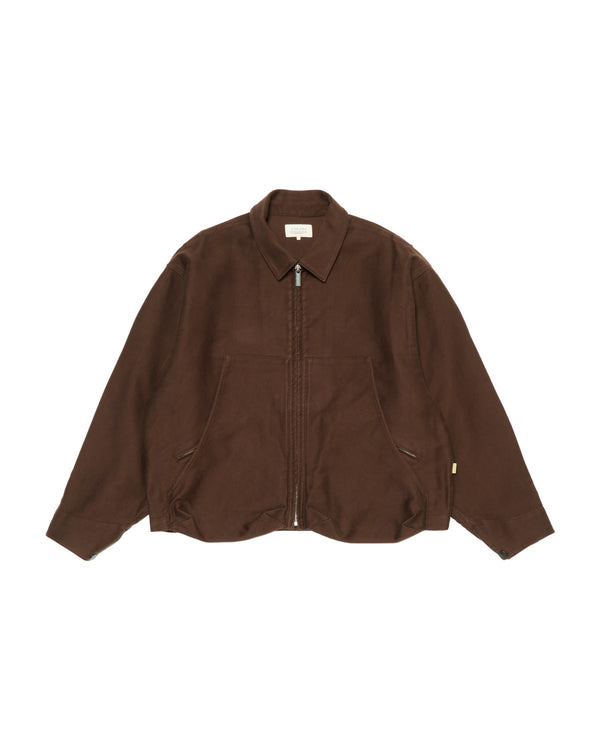 【FARAH|ファーラー】SHORT ZIP UP WORK JACKET/ショートジップアップワークジャケット(BROWN , BLACK)