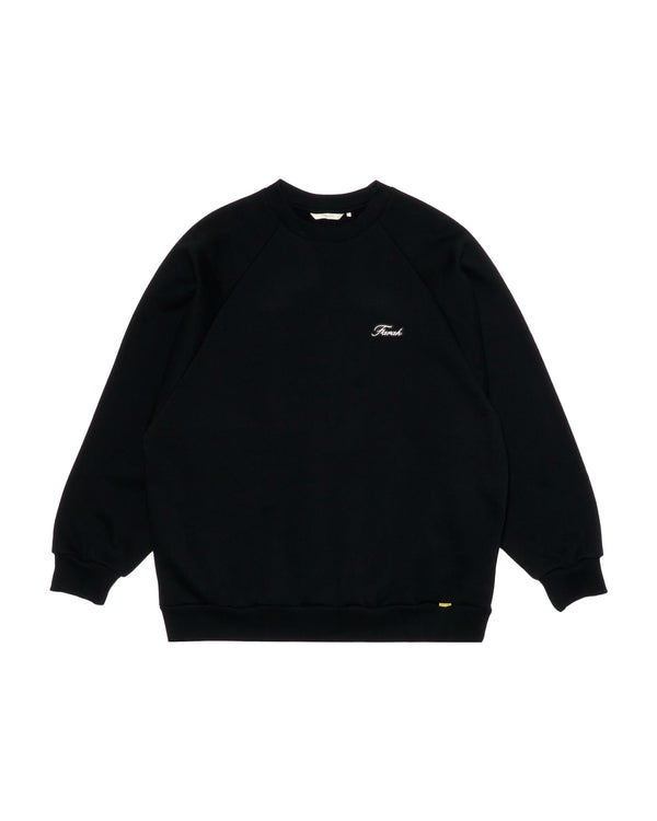 【FARAH|ファーラー】APPLIED LOGO SWEATSHIRT"SCRIPT LOGO"/アプライドロゴスウェットシャツ”スクリプトロゴ”(BROWN , NAVY , BLACK)