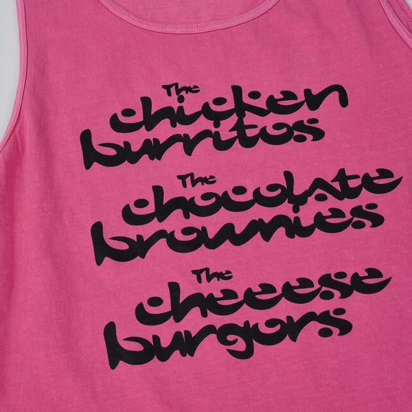 【SAVE SHOCK|セーブショック】FAVORITE FOODS TANK TOP/ファイバリットタンクトップ(PINK , WHITE , GRAY)