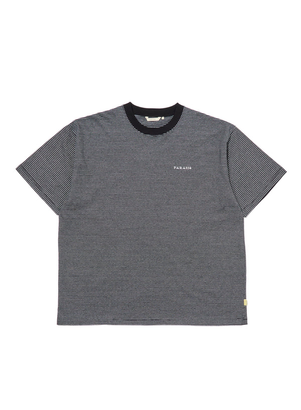 【FARAH|ファーラー】MULTI STRIPED S/S TEE/マルチストライプS/Sティー(BLACK)
