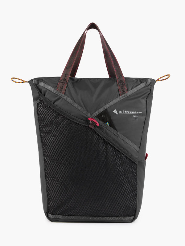 【KLATTERMUSEN|クレッタルムーセン】GAND BAG 23L(DARK TEAL , RAVEN) 正規取扱店舗 公式オンライン通販 島根 松江 26FW パッカブル可能な軽量デイリートート ガンド バッグ 23L リュック トートバッグ
