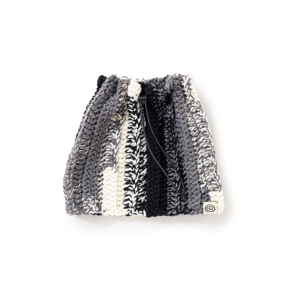 【SOL soonerorlater|ソル スーナーオアレイター】HAND-KNITTED NECK WARMER(GRAY MIX , NAVY MIX)ネックウォーマー ビーニー 正規取扱店舗 公式オンライン通販 島根 松江 26FW