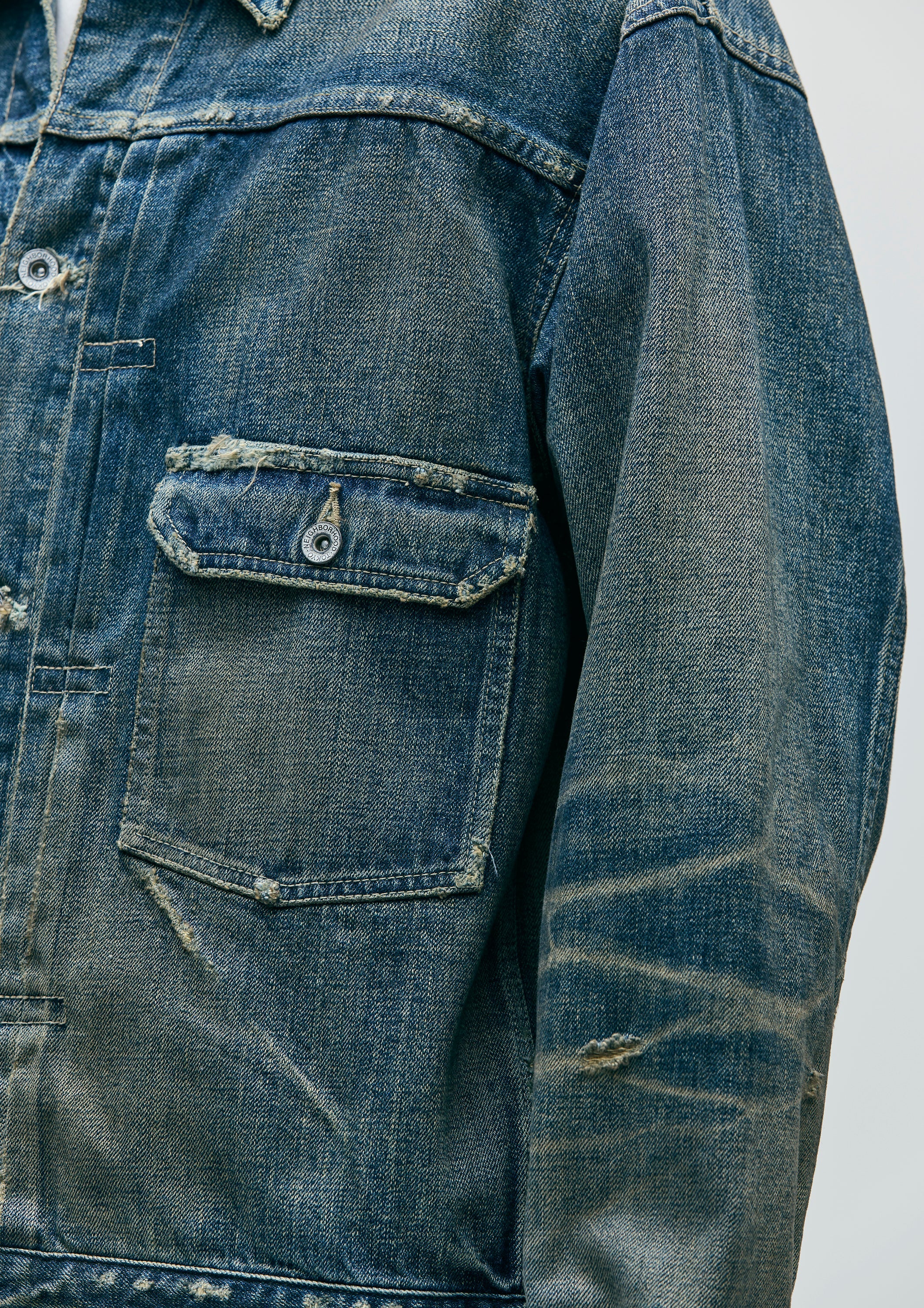 ジャケット・アウター NEIGHBORHOOD savage denim jacket 24aw NEIGHBORHOOD - Savage Denim Type-1 Jacket Mod | HBX
