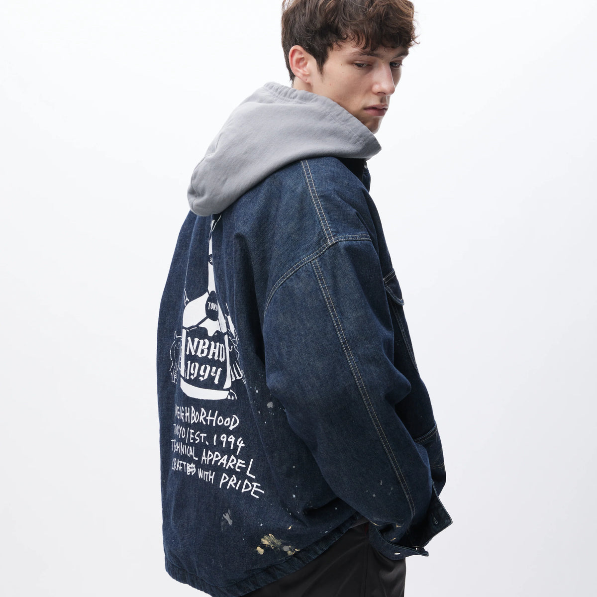 CORDUROY COLLAR WASHED COVERALL JACKET /コーデュロイ カラー