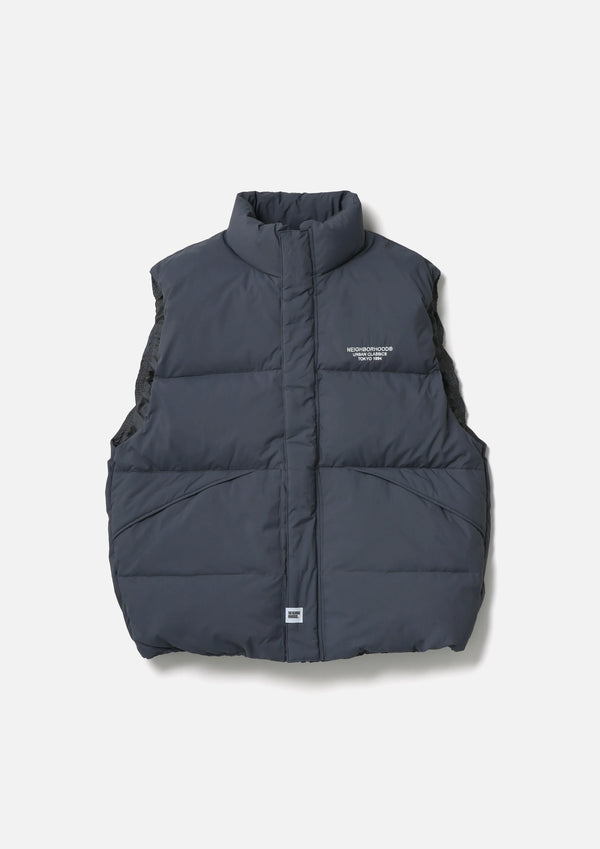 【NEIGHBORHOOD|ネイバーフッド】CLASSIC DOWN VEST /クラッシックダウンベスト(BLACK,GRAY,NAVY)
