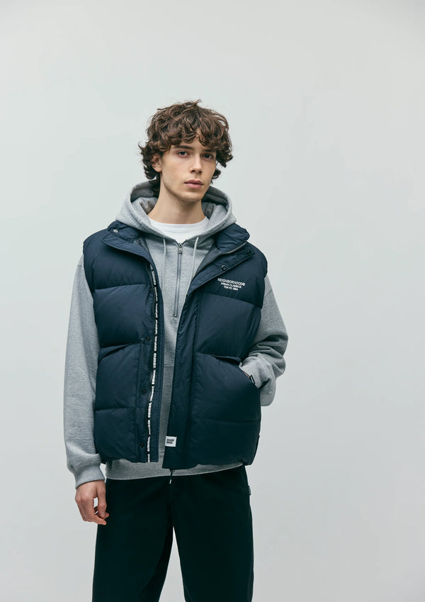 【NEIGHBORHOOD|ネイバーフッド】CLASSIC DOWN VEST /クラッシックダウンベスト(BLACK,GRAY,NAVY)
