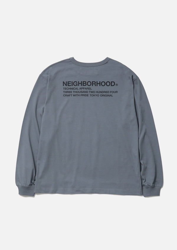 【NEIGHBORHOOD|ネイバーフッド】SHELTECH WARM CREWNECK LS(BLACK,GRAY)