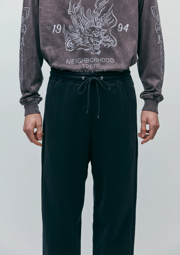 【NEIGHBORHOOD|ネイバーフッド】HERRINGBONE SWEAT PT/ヘリンボーンスウェットパンツ(GRAY,BLACK)