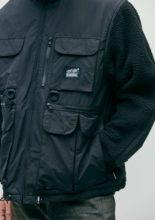 【NEIGHBORHOOD|ネイバーフッド】NH X EDDIE BAUER . FLEECE FISHING JACKET/NH Xエディーバウアー.フリースフィッシングジャケット(BLACK)
