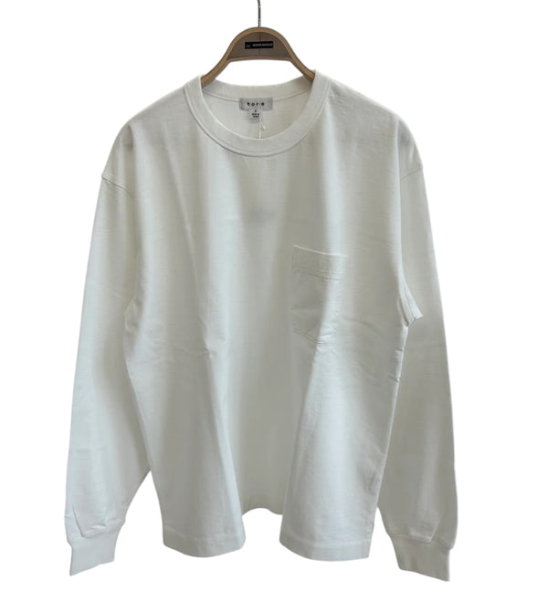 【tone|トーン】BASIC POCKET T SHIRT/ベーシックポケットTシャツ (WHITE)