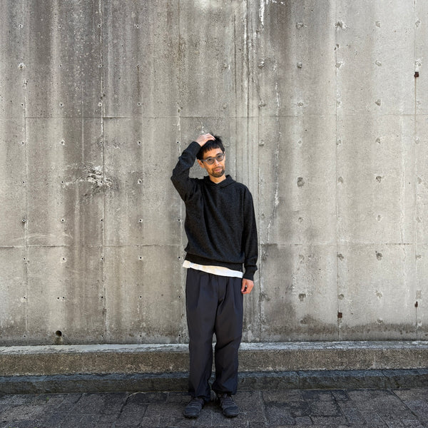 【STATIC|スタティック】YAK PULLOVER/ヤクプルオーバー(CARBON , UNDYED MOCHA)