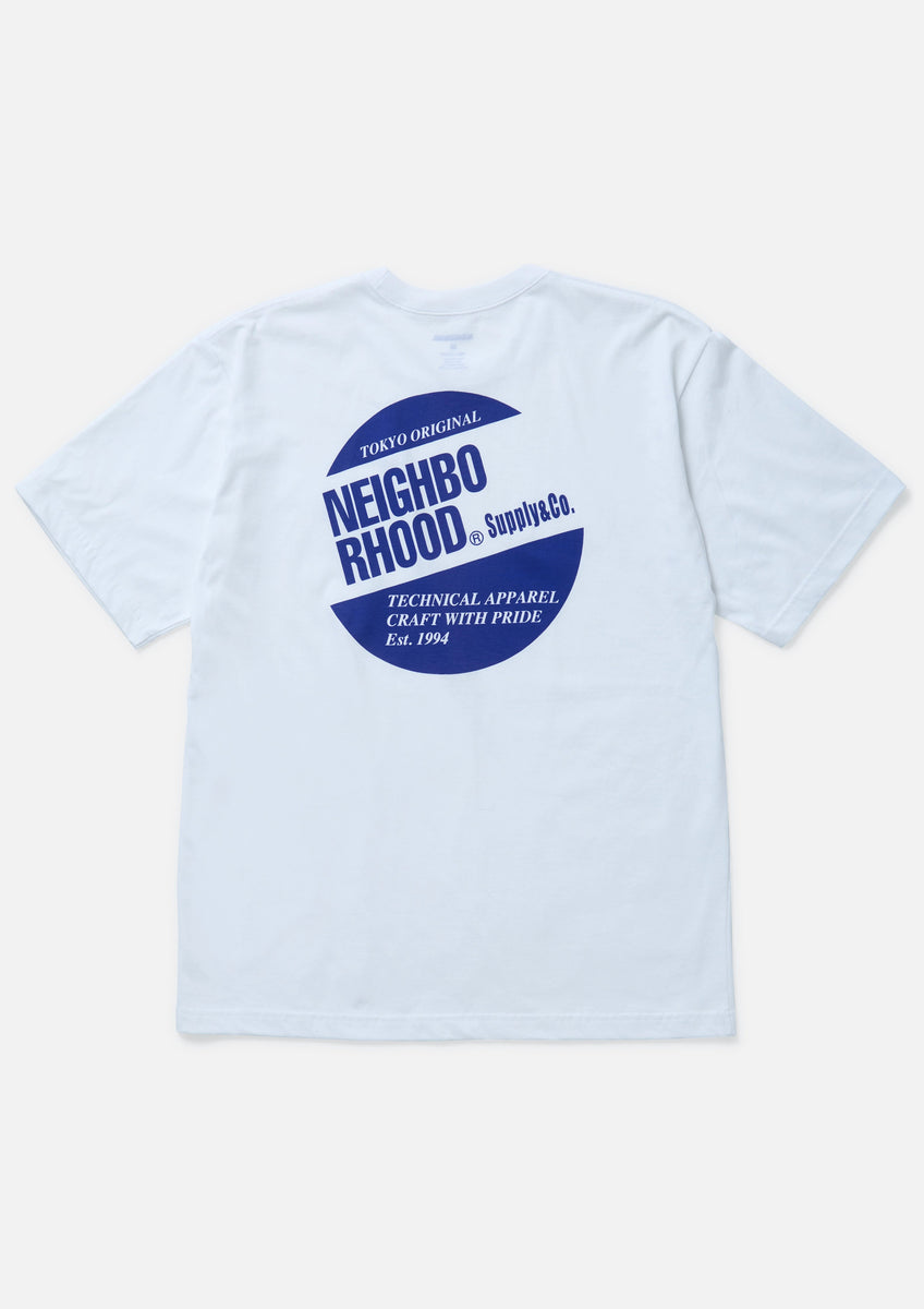 NEIGHBORHOOD|ネイバーフッド】NH . TEE SS-2 (WHITE×BLUE)公式