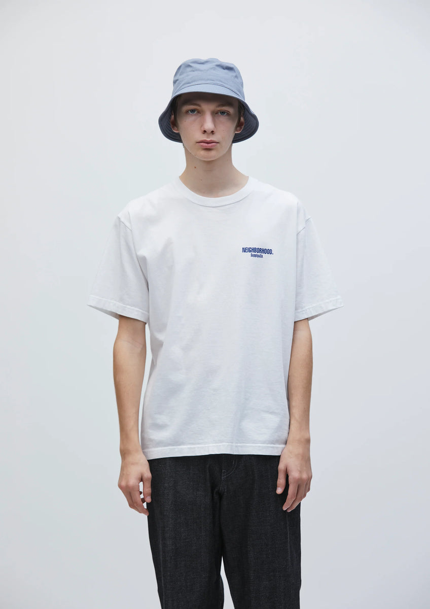 NEIGHBORHOOD|ネイバーフッド】NH . TEE SS-2 (WHITE×BLUE)公式