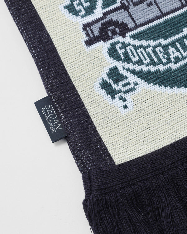 【SEDAN ALL-PURPOSE|セダンオールパーパス】FOOTBALL SCART/フットボールスカーフ(IVORY , BROWN)