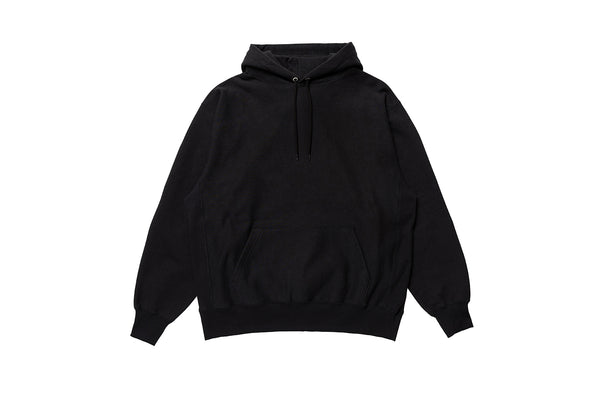 【LQQK STUDIO | ルックスタジオ】MIDWEIGHT FLEECE HOODIE/ミッドウェイトフリースフーディー(BLACK)