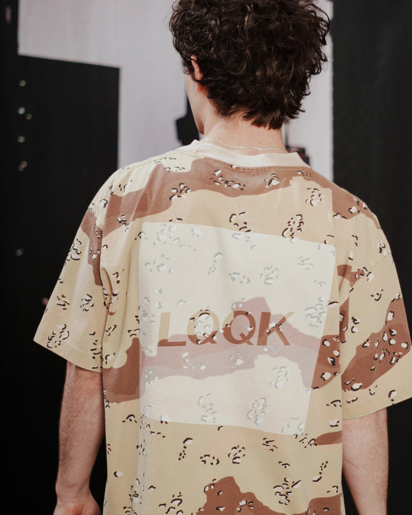 【LQQK STUDIO|ルックスタジオ】CAMO BOX LOGO TEE/カモ ボックスロゴTシャツ(CAMO)