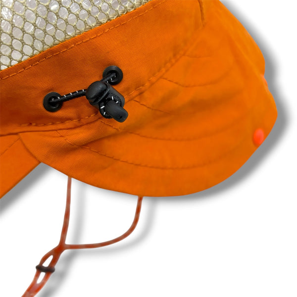 【NO CAP|ノーキャップ】LONG BILL 2WAY CAP M-L/ロングビル 2ウェイキャップ M-L(ORANGE×BEIGE) 正規取扱店舗 公式オンライン通販 島根 松江
