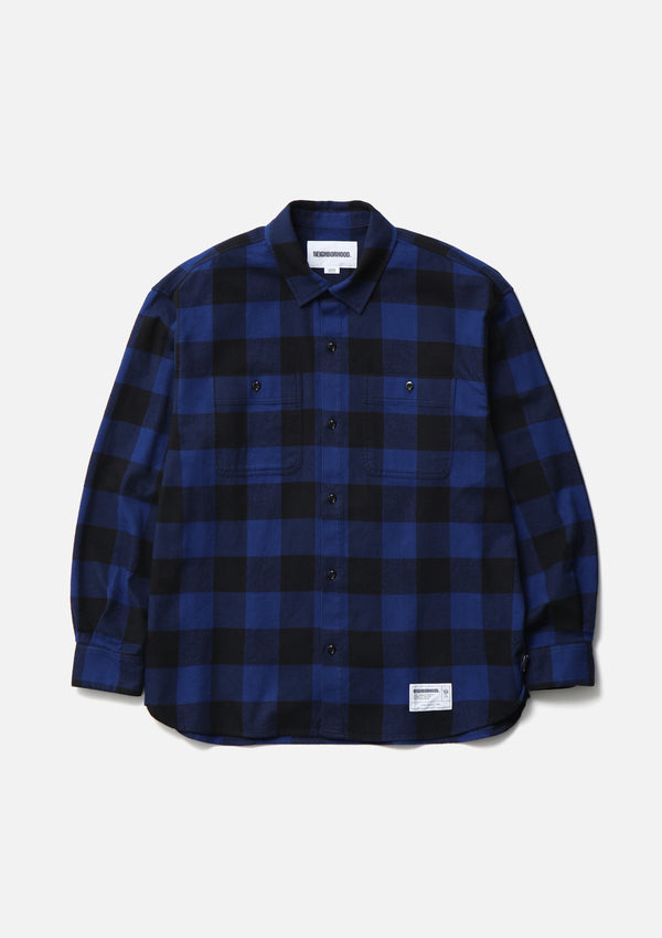 【NEIGHBORHOOD|ネイバーフッド】 BUFFALO CHECK SHIRT LS/バッファローチェックシャツ(GREEN,BLUE,BLAC)