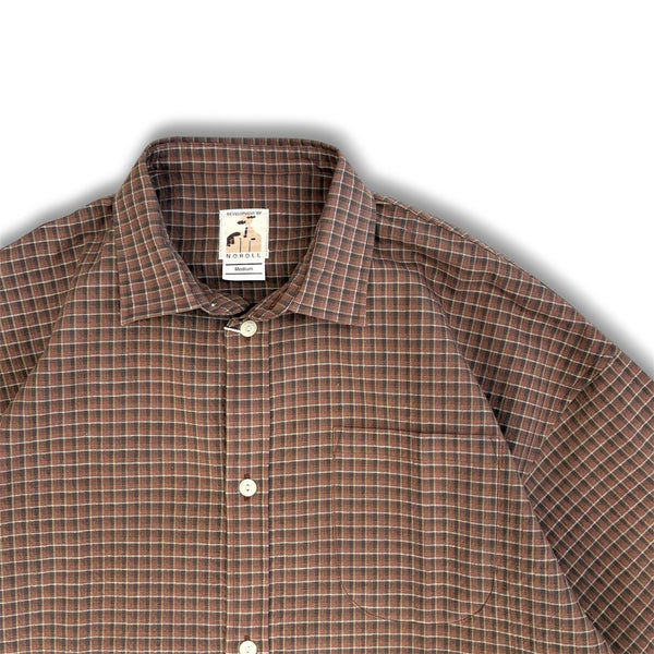 【NOROLL|ノーロール】NORMAL PANAMA S/S SHIRT/ノーマルシャツ(PANAMA CHECK)