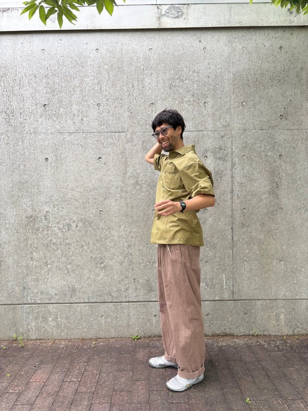 【NOROLL|ノーロール】DOT S/S SHIRT/ドット シャツ(OLIVE)