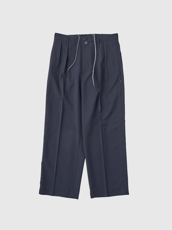 【SEDAN ALL-PURPOSE|セダンオールパーパス】VENTILATION WIDE SLACKS/ベチレーションワイドスラックス(NAVY)