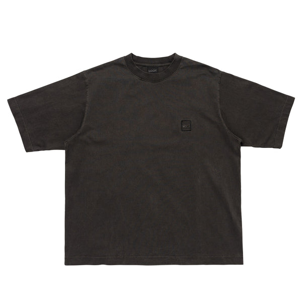 【LQQK STUDIO|ルックスタジオ】PIGMENT WASHED TEE/ピグメントウォッシュドティー(FADED BLACK)