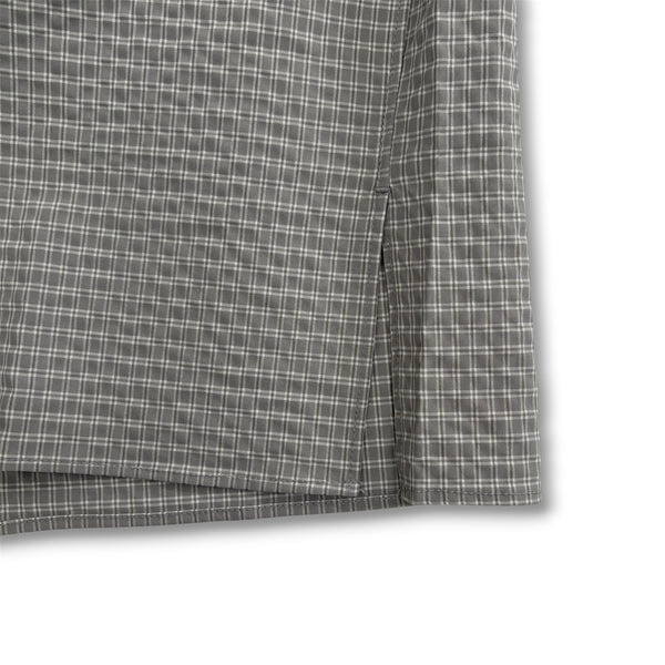 【迷迭香|マンネンロウ】PR CHECK SHIRT1/PR チェックシャツ1(OFF , GRY) 正規取扱店舗 公式オンライン通販 島根 松江 シアサッカーシャツ
